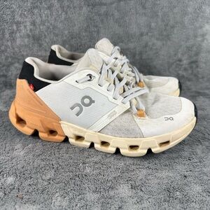 Women’s 7 On Running Cloudflyer 4.0 White Copper Black Athletic Workout Shoes